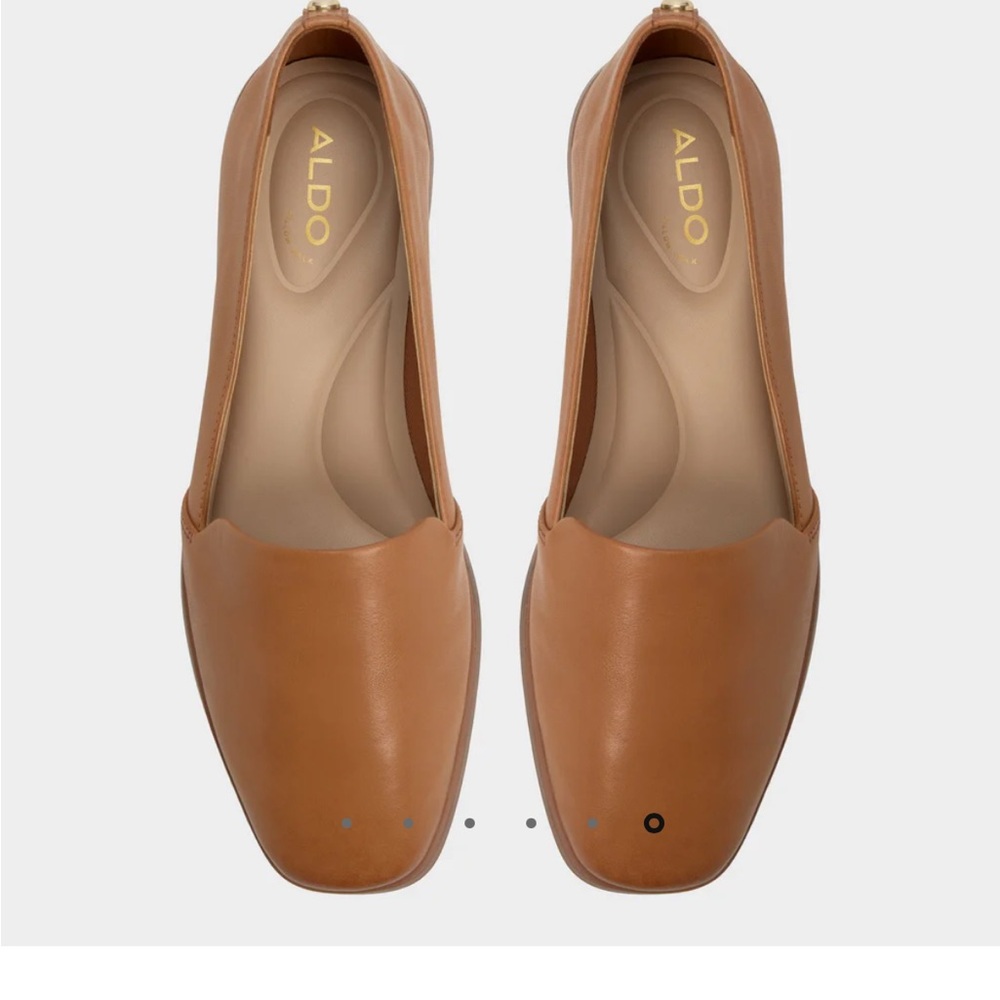 Aldo Women's Caraelia Brown Leather Loafer Flats